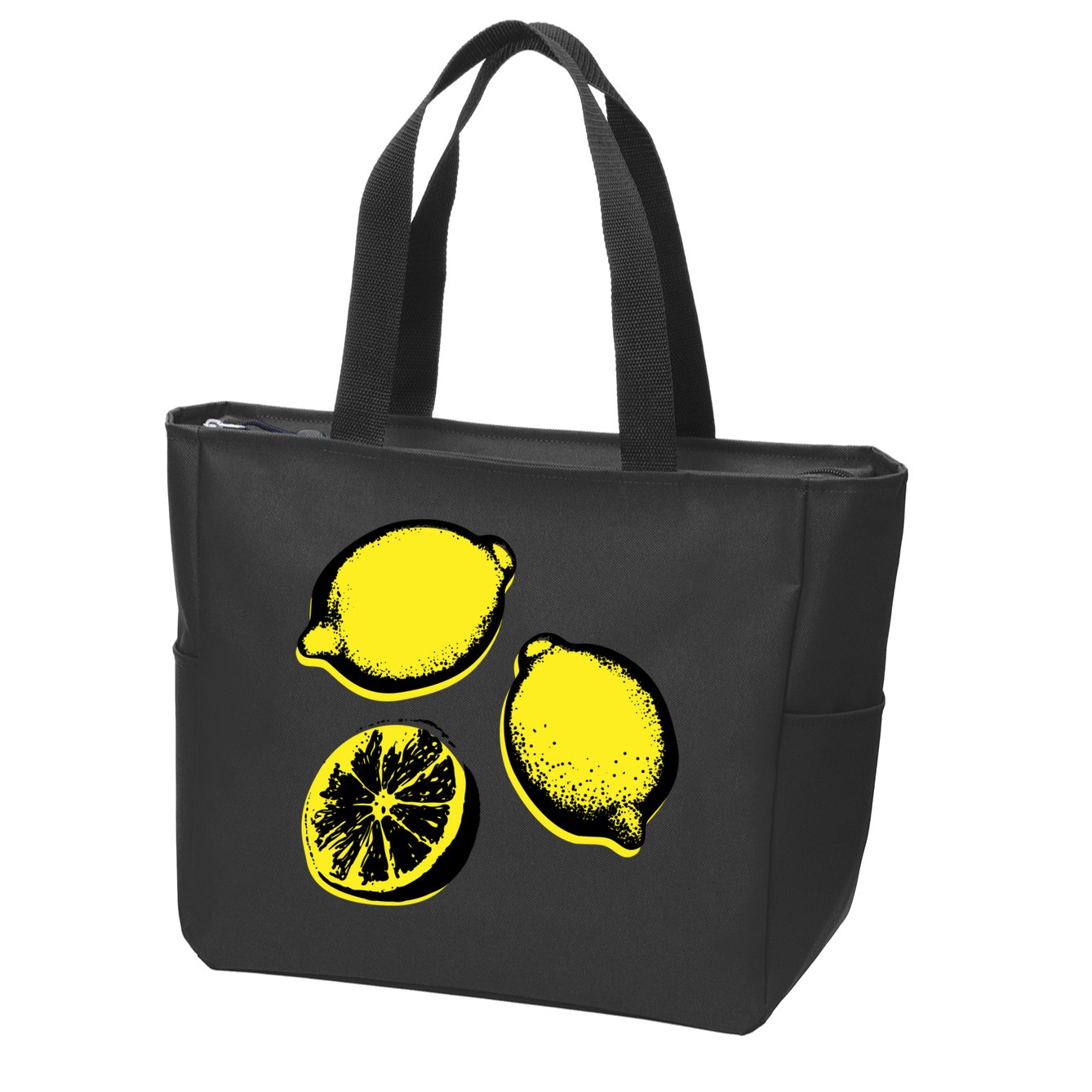 Lemon Zip Tote Bag