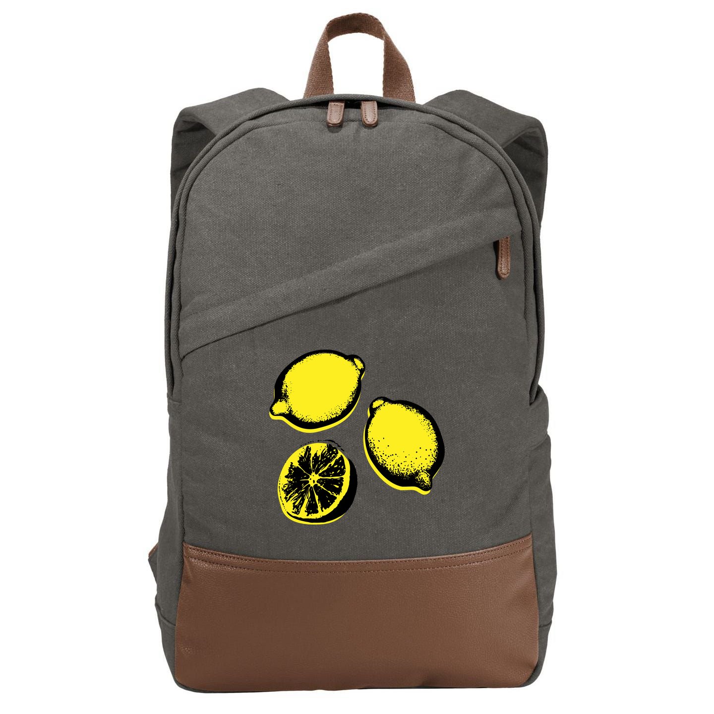 Lemon Cotton Canvas Backpack
