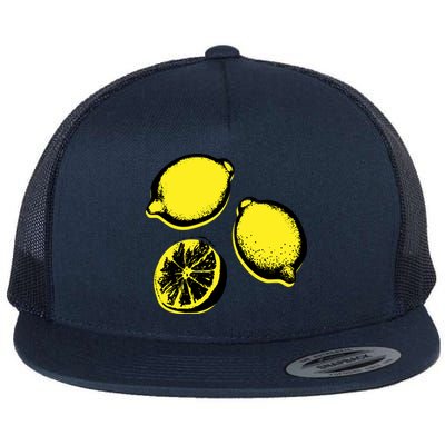 Lemon Flat Bill Trucker Hat