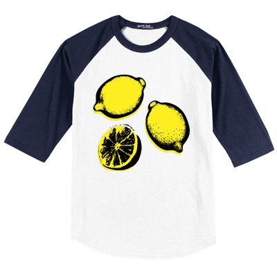 Lemon Baseball Sleeve Shirt