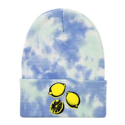 Lemon Tie Dye 12in Knit Beanie