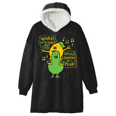 Lemon On A Pear Hooded Wearable Blanket