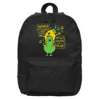 Lemon On A Pear 16 in Basic Backpack