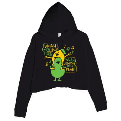 Lemon On A Pear Crop Fleece Hoodie