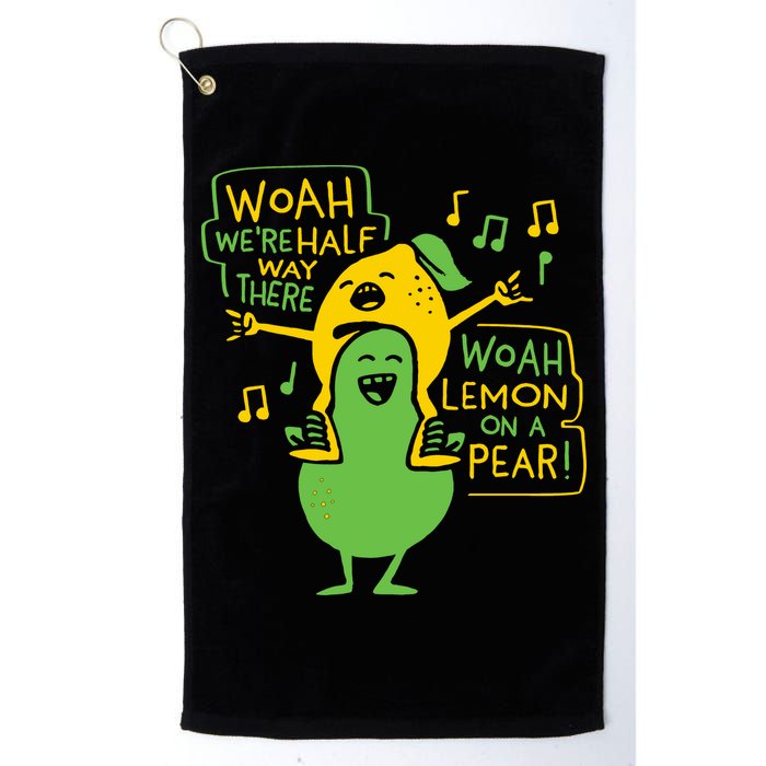 Lemon On A Pear Golf Towel