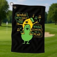 Lemon On A Pear Golf Towel