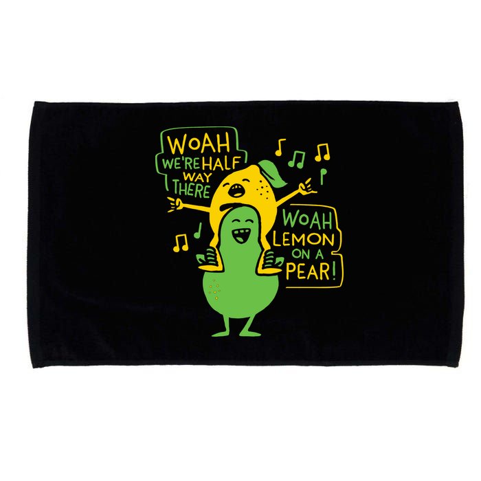 Lemon On A Pear Microfiber Hand Towel