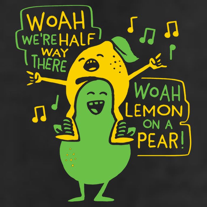 Lemon On A Pear Microfiber Hand Towel