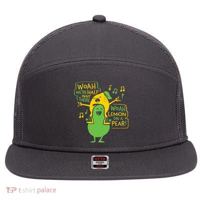 Lemon On A Pear 7 Panel Mesh Trucker Snapback Hat