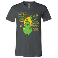 Lemon On A Pear V-Neck T-Shirt