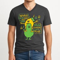 Lemon On A Pear V-Neck T-Shirt