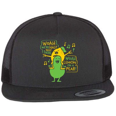 Lemon On A Pear Flat Bill Trucker Hat