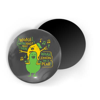 Lemon On A Pear Magnet