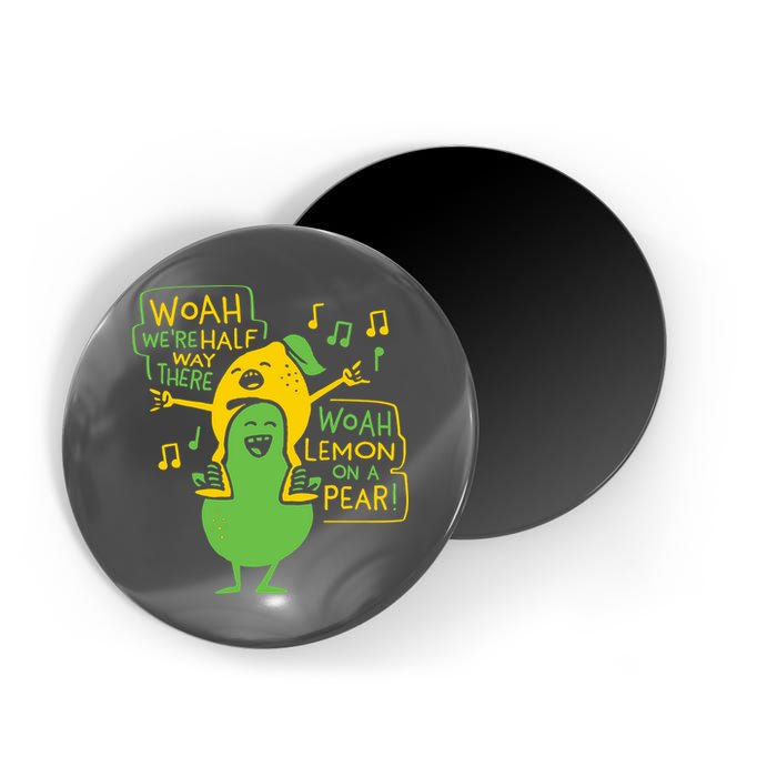 Lemon On A Pear Magnet