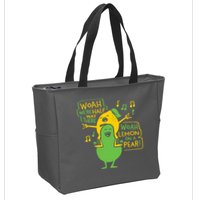 Lemon On A Pear Zip Tote Bag