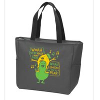 Lemon On A Pear Zip Tote Bag