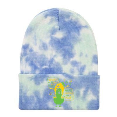 Lemon On A Pear Tie Dye 12in Knit Beanie