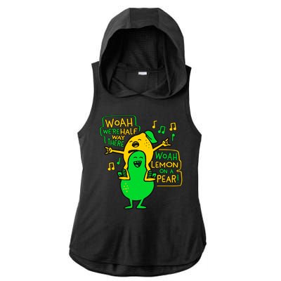 Lemon On A Pear Funny Meme Ladies PosiCharge Tri-Blend Wicking Draft Hoodie Tank