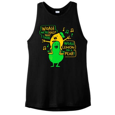 Lemon On A Pear Funny Meme Ladies PosiCharge Tri-Blend Wicking Tank