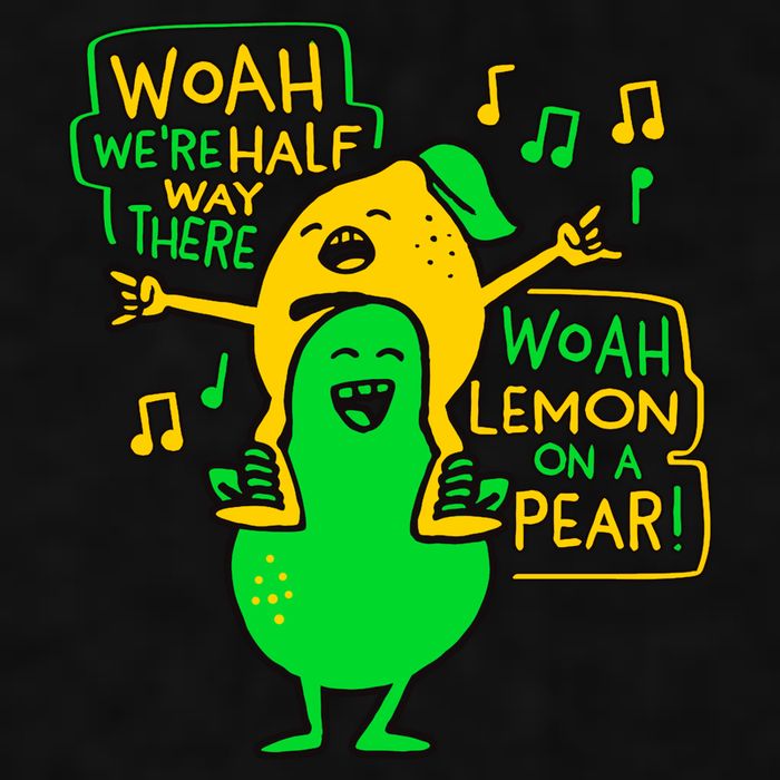 Lemon On A Pear Funny Meme Ladies PosiCharge Tri-Blend Wicking Tank