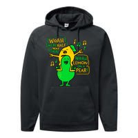 Lemon On A Pear Funny Meme Performance Fleece Hoodie