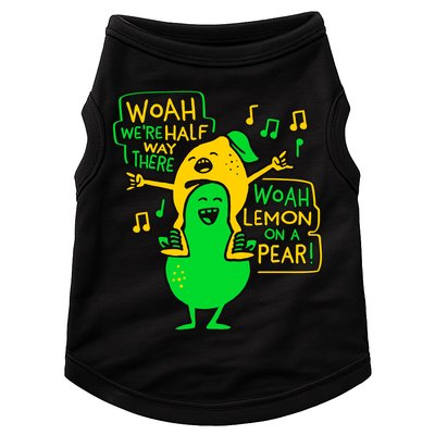 Lemon On A Pear Funny Meme Doggie Tank
