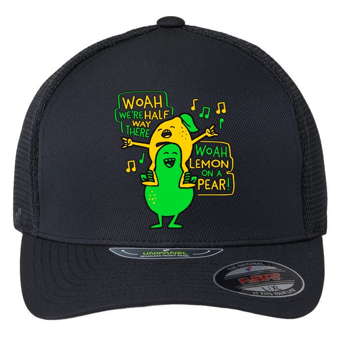 Lemon On A Pear Funny Meme Flexfit Unipanel Trucker Cap