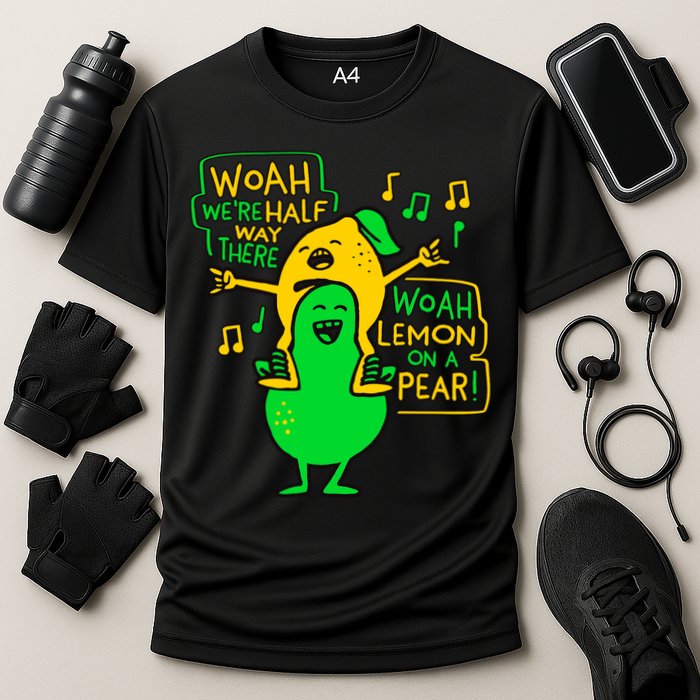 Lemon On A Pear Funny Meme Performance Shirt