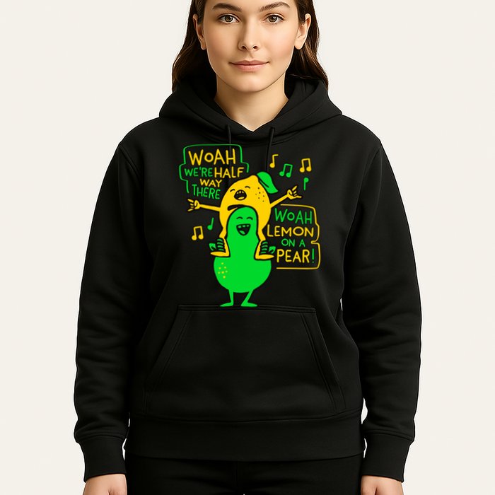 Lemon On A Pear Funny Meme Hoodie