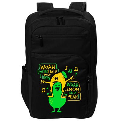 Lemon On A Pear Funny Meme Impact Tech Backpack