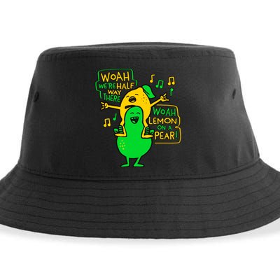 Lemon On A Pear Funny Meme Sustainable Bucket Hat