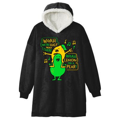 Lemon On A Pear Funny Meme Hooded Wearable Blanket