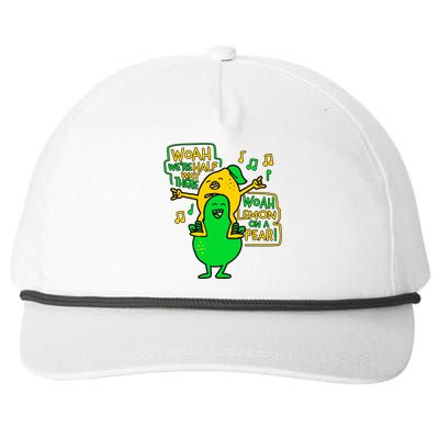 Lemon On A Pear Funny Meme Snapback Five-Panel Rope Hat