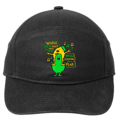 Lemon On A Pear Funny Meme 7-Panel Snapback Hat