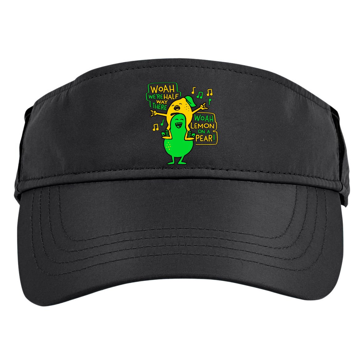 Lemon On A Pear Funny Meme Adult Drive Performance Visor