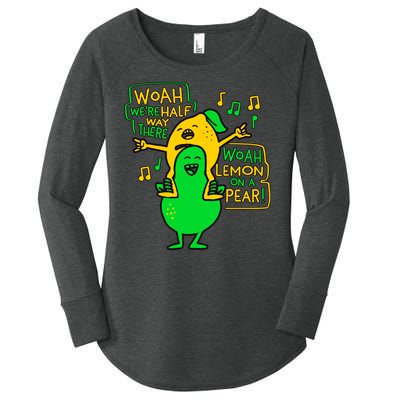 Lemon On A Pear Funny Meme Women's Perfect Tri Tunic Long Sleeve Shirt