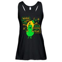 Lemon On A Pear Funny Meme Ladies Essential Flowy Tank