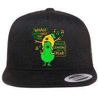 Lemon On A Pear Funny Meme Flat Bill Trucker Hat