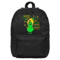Lemon On A Pear Funny Meme 16 in Basic Backpack