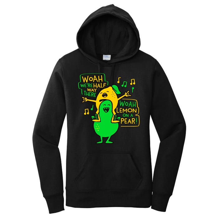 Lemon On A Pear Funny Meme Women's Pullover Hoodie