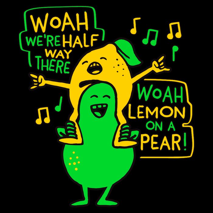 Lemon On A Pear Funny Meme Mousepad