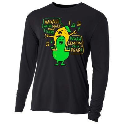 Lemon On A Pear Funny Meme Cooling Performance Long Sleeve Crew