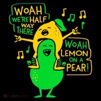 Lemon On A Pear Funny Meme Poster