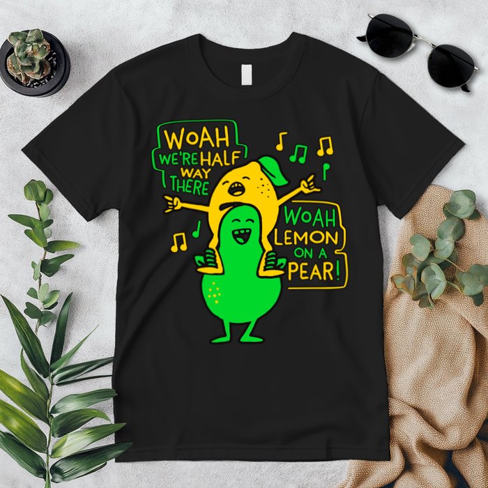 Lemon On A Pear Funny Meme Premium T-Shirt