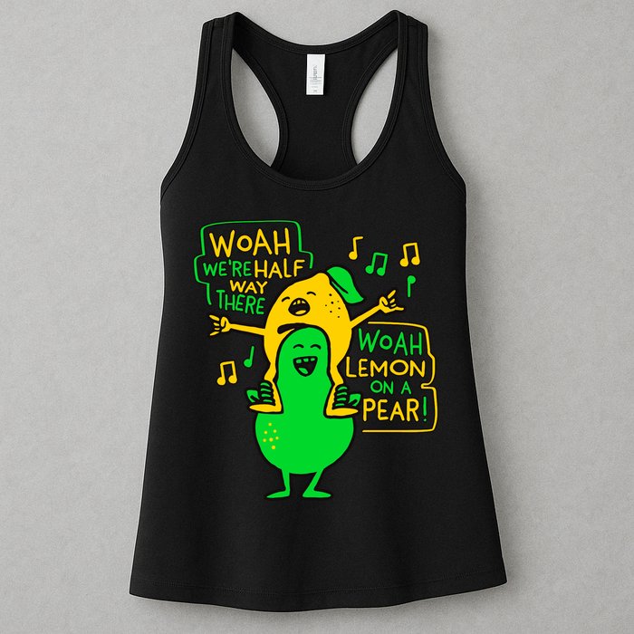 Lemon On A Pear Funny Meme Womens Tank Top