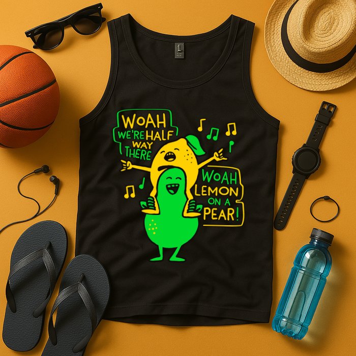 Lemon On A Pear Funny Meme Tank Top