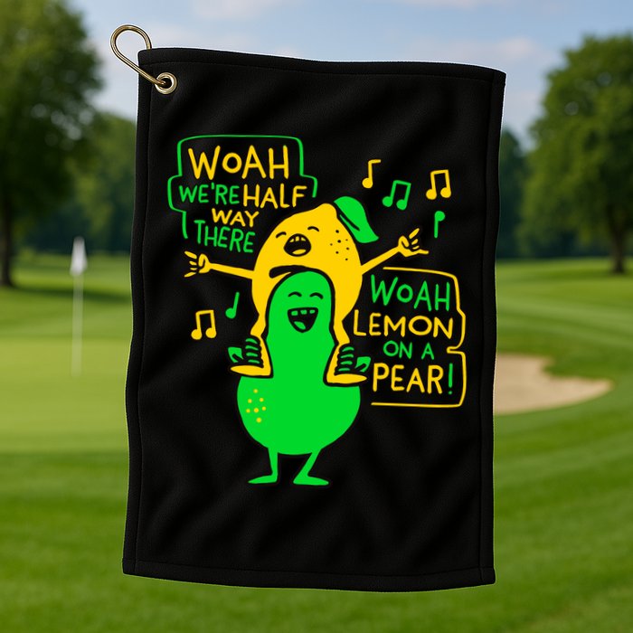Lemon On A Pear Funny Meme Golf Towel