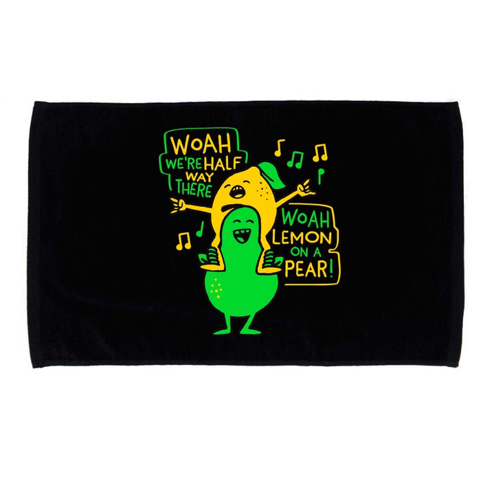 Lemon On A Pear Funny Meme Microfiber Hand Towel