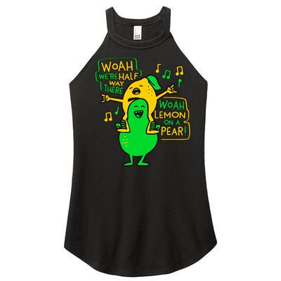 Lemon On A Pear Funny Meme Women's Perfect Tri Rocker Tank