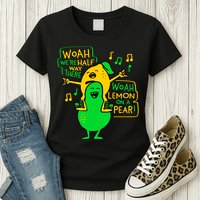 Lemon On A Pear Funny Meme Womens T-Shirt